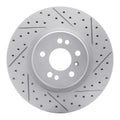 R1 06-12 Mercedes-Benz R350 Front Right Drilled & Slotted Geoperformance Rotor