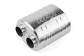 Premium Sound Absorption Muffler Dual 63.5mm (2.5 Inch) T304 stainless steel with straight-through Dual 63.5mm (2.5 Inch) inlet and outlet. Oval Body 220mm (8.66 Inch) x 169mm (6.65 Inch) x 260mm (10.24 Inch) APR