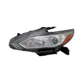 LH HEADLAMP ASSY COMPOSITE; HALOGEN; W/O LED DRL; CHROME BEZEL NISSAN ALTIMA SDN 1618