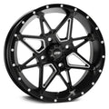 ITP Tornado 15X7 / 4x156 BP / 4+3 Offset Matte Black w/ Milled Accents Wheel