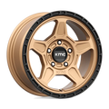 ~(30 lbs. 21X21X11)~ ALPINE 18x8 5x114.30 MATTE BRONZE W/ BLACK LIP (38 mm)