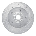 R1 94-03 Ford E-150 Econoline Club Wagon Front Right Drilled & Slotted Silver Brake Rotor