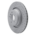 R1 07-08 BMW Alpina B7 Rear Left Drilled & Slotted Geoperformance Rotor