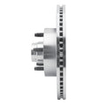 R1 Concepts Brake Rotor Drilled and Slotted Silver