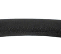 NRG Reinforced Stealth Wheel (380mm) 3 Spoke Center - 1in Deep Dish - Vegan Suede Red Stitch