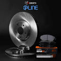 R1 Concepts Brake Rotor- Blank with Optimum Oe Pads Hdw Fits Dodge Durango