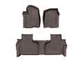 WeatherTech Cocoa Front and Rear Floorliners Fits -20-24 Chevrolet GMC 471436-1-9