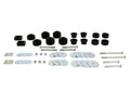Body mount - bushing 16 Bushings 2 Plates 8 Bolts 22 Washers 6 Nuts Grease