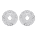 R1 Concepts Brake Rotor- Slotted - Silver Fits Honda Accord