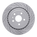 R1 06-09 Chevrolet Trailblazer Front Left Drilled & Slotted Geoperformance Rotor