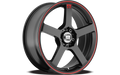 MR116 17X7 5X100/4.5 G-BLK MACH 40MM