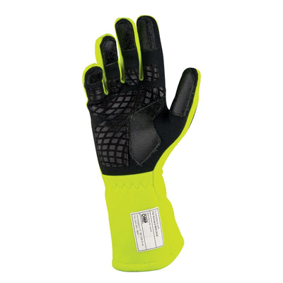 OMP Pro Mech-S Gloves Fia 8856-2018 Fluo Yellow Sz S