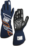 OMP ONE-S GLOVES my2025 FIA 8856-2018 ANTHRACITE / FLUO YELLOW SZ XXL