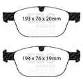 EBC 08+ Volvo XC60 3.0 Turbo Greenstuff Front Brake Pads
