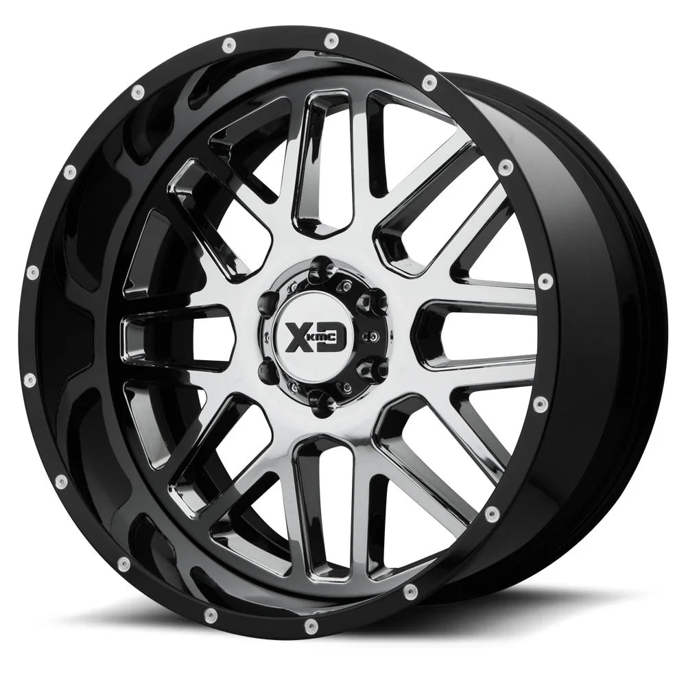 XD201 20X10 6X5.5 BLK MILL CHR LP -18MM