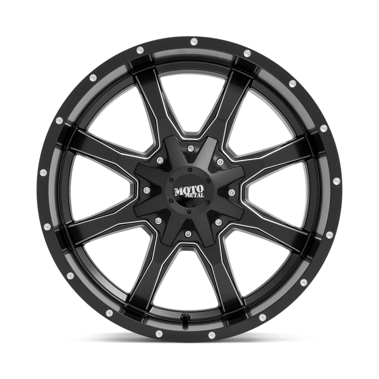 MO970 17x8 5x139.70/5x150.00 SATIN BLACK MILLED (0 mm)