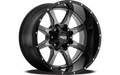 MO970 16x8 8x165.10 SATIN BLACK MILLED (0 mm)
