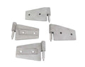 Kentrol 07-18 Jeep Wrangler JK Door Hinge Set 4 Pieces 2 Door Bare Grey