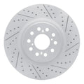 R1 17-26 Acura Integra Front Right Drilled & Slotted Geoperformance Rotor