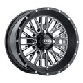 ITP Momentum 15x7 / 4x156 BP / 30mm Offset Black w/ Milled Accents Wheel