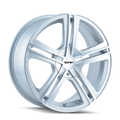 ~(34 lbs. 20X20X9)~ TR62 (3262) HYPERSILVER/MACHINED FACE/MACHINED LIP 18X7.5 5-112/5-120 40MM 72.62MM
