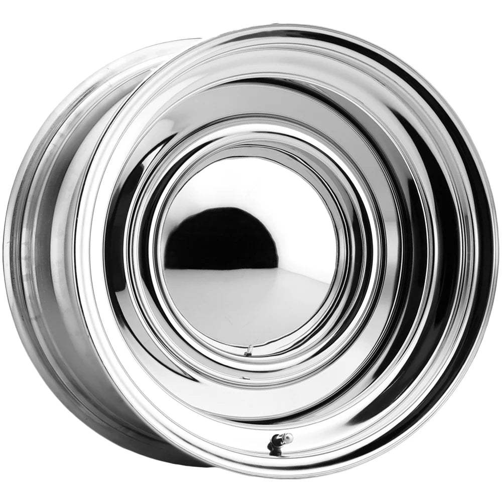 CHROME SMOOTHIE 15X8 5X4.25 4.5 ( 12mm 5BS) w CAP