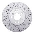R1 00-06 BMW X5 Front Right Drilled & Slotted Geoperformance Rotor