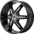 Wheel Pros Helo HE891 20X8.5 5X150 G-BLK W/ACC 10MM HE89128558310