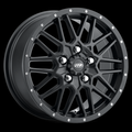 ITP Hurricane 15x7 / 5x4.5 BP / 6+1 Offset Gloss Black Wheel