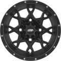 ITP Hurricane 15x7 / 4x110 BP / 5+2 Offset Matte Black Wheel