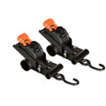 LADDER(S) TIE DOWN RATCHET STRAPS INCL. BRACKETS 1 1/2IN W X 6 FT L PAIR