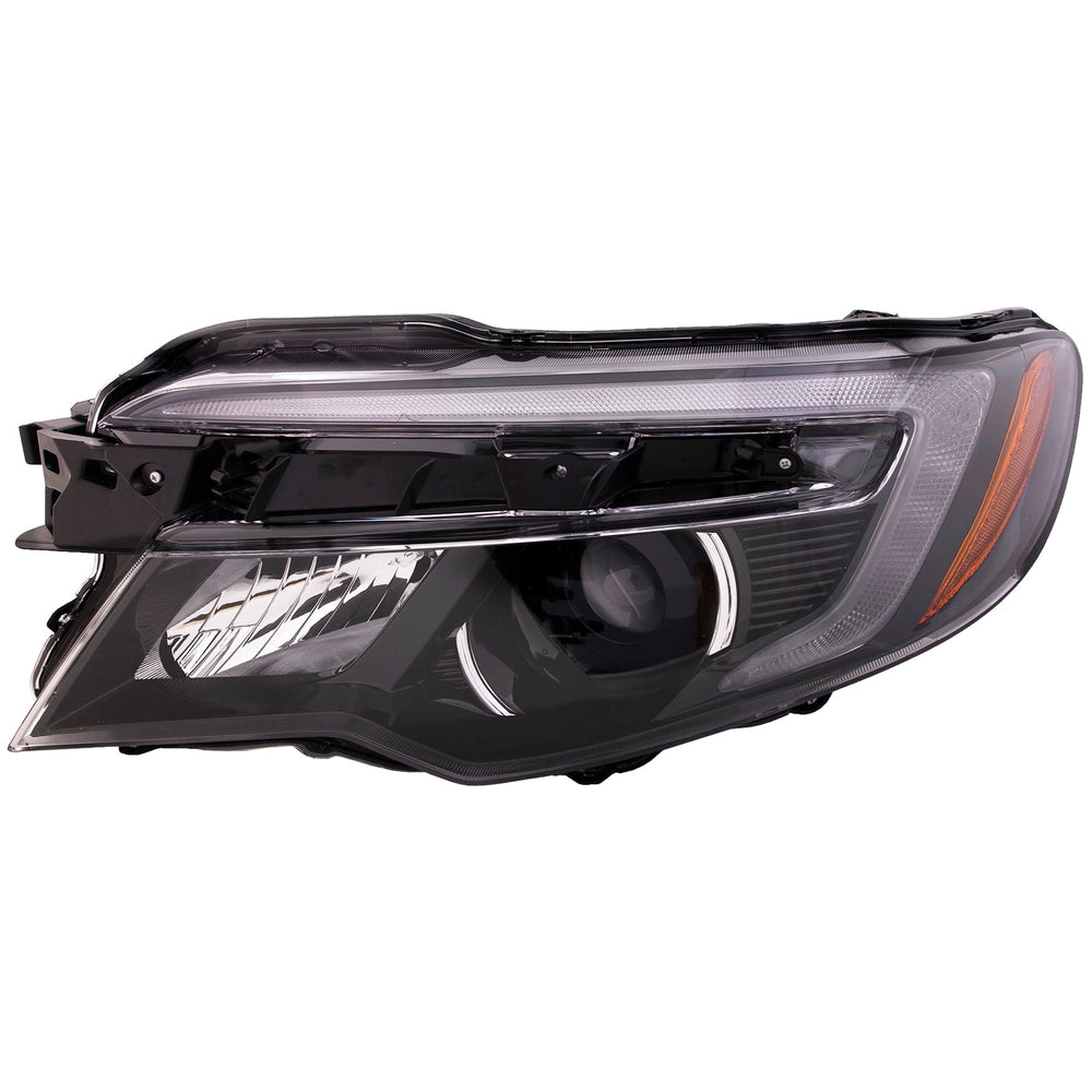 RH HEADLAMP ASSY COMPOSITE LX; HALOGEN PILOT 1620; W/O LED DAYTIME RUNNING LAMPS RIDGELINE 1720