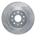 DFC 20-25 Chrysler Pacifica Front Left Drilled & Slotted Silver Brake Rotor