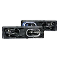 ANZO 1988-1998 Chevrolet C1500 Crystal Headlights Black w/ Halo