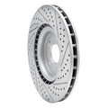 DFC 08-15 Mitsubishi Lancer Front Left Drilled & Slotted Geoperformance Rotor