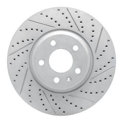 R1 08-12 Audi Q5 (USA/Canada) Front Right Drilled & Slotted Geoperformance Rotor