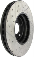 StopTech Power Slot 09-10 Audi A4/A4 Quattro / 08-10 A5 / 10 S4 Front Left Drilled & Slotted Rotor