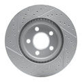 DFC 04-08 Cadillac Cts Front Right Drilled & Slotted Geoperformance Rotor