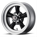 AMERICAN RACING VINTAGE VN105D 15X8.5 5X4.75 S-BLK MACH -25MM - VN1055861B