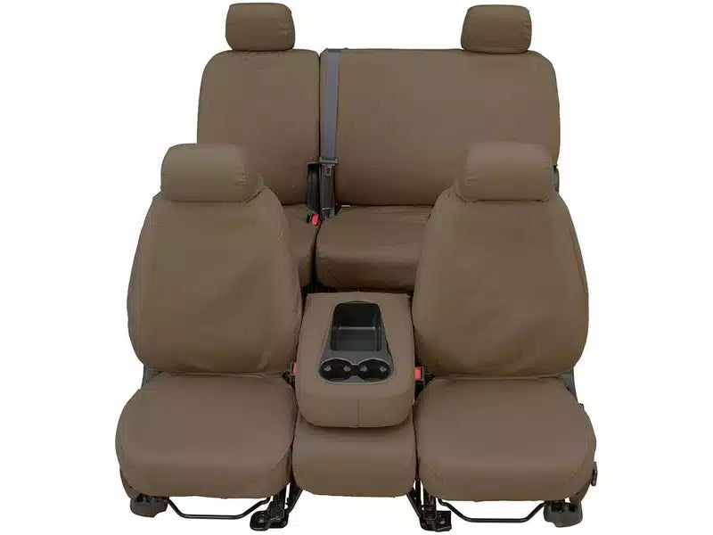 22C BRONCO WATERPROOF POLYESTER CUSTOM FRONT ROW SEAT COVERS TAUPE