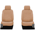 22C BRONCO POLYCOTTON SEATSAVER CUSTOM FRONT ROW SEAT COVERS TAN