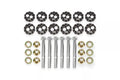 BMR 97-04 Chevrolet Corvette C5 Front & Rear Lower Control Arms Camber Bolt Kit - Black Anodized