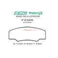 Project Mu 2023+ Toyota GR Corolla Club Racer Rear Brake Pads