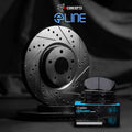 DFC 09-11 Cadillac Sts Front Left Drilled & Slotted Geoperformance Rotor