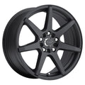 Aluminum Wheels 18x7.5 Evo 131B Satin Black 7 Spoke 42 Offset 5 on 108/5 on 114.3 Bolt Pattern 72.62 Bore Raceline