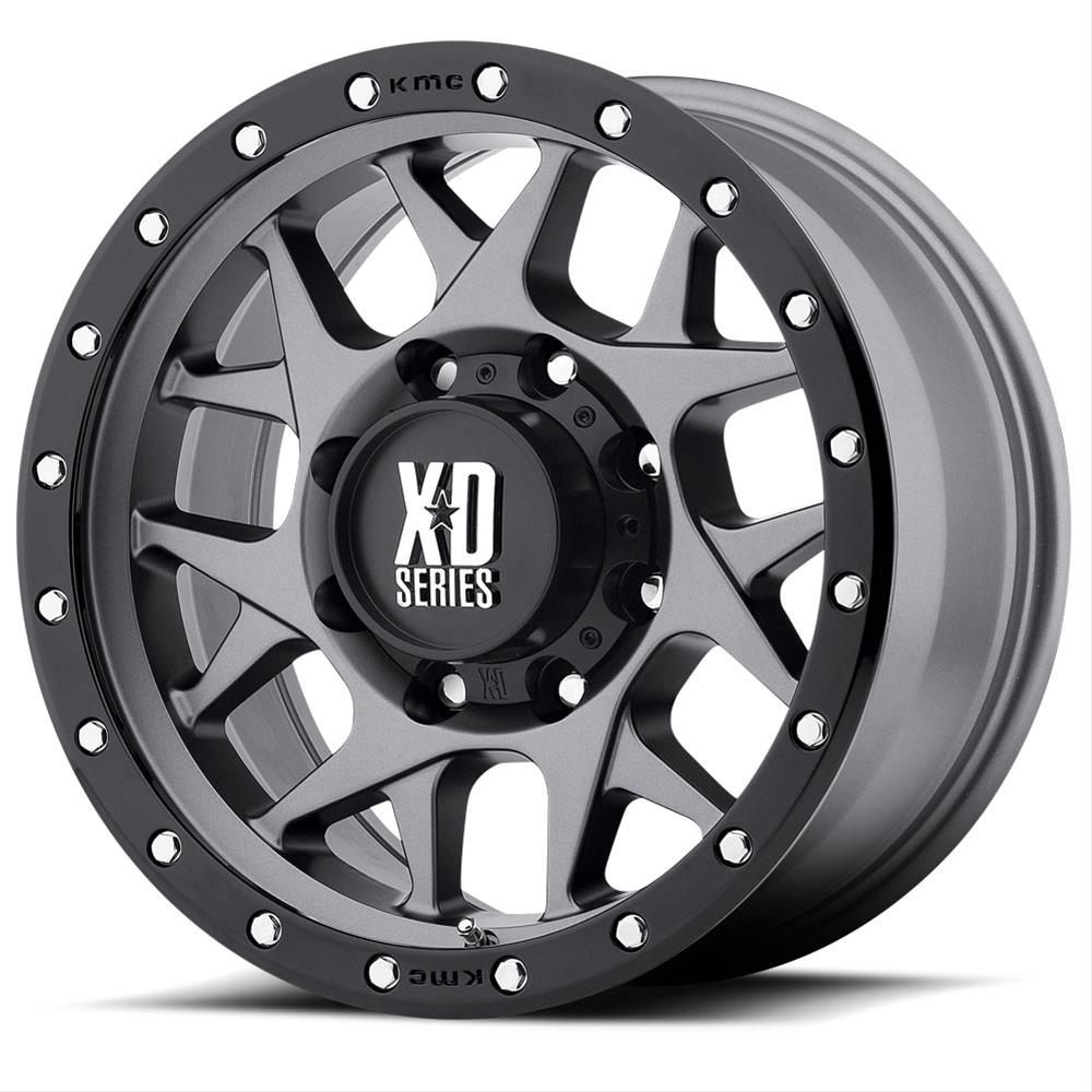 XD127 17X9 6X5.5 M-GRY BLK-RING -12MM