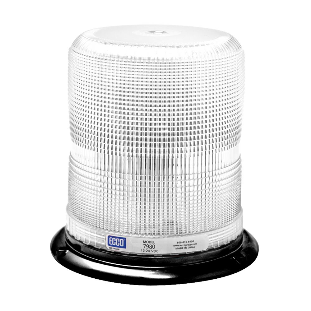 LED BEACON PULSE II ALUMINUM BASE EPOXY FILLED MEDIUM PROFILE 1224VDC 11 FLASH PATTERNS AMBER