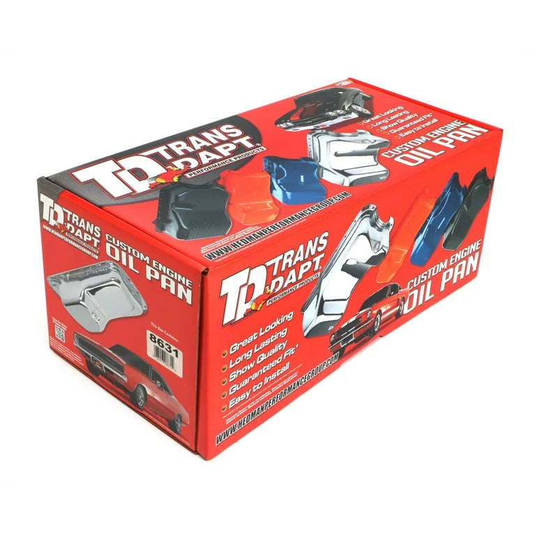 OIL PAN STOCK SBC 7600 BLACK