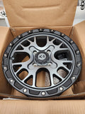 ITP Hurricane 14x7 / 4x110 BP / 5+2 Offset Matte Black Wheel