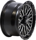 ITP Momentum 14x7 / 4x137 BP / 30mm Offset Black w/ Milled Accents Wheel